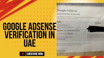 How To Verify Google Adsense Account Pin In UAE