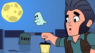 BRAWL STARS ANIMATION - NIGHT MODE IN SHOWDOWN ( PARODY ) | BRAWLOWEEN