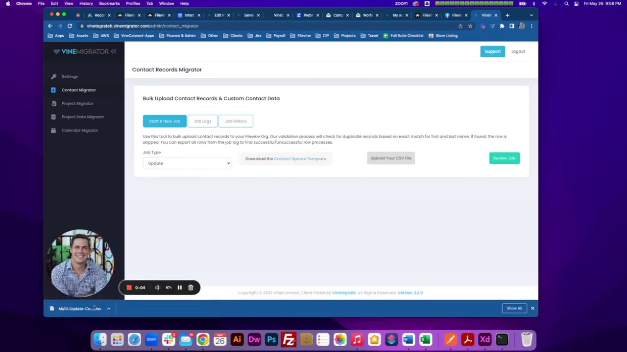 How To Mass Update Address Book Records in Filevine using VineMigrator™