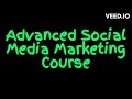 Advanced social media marketing course