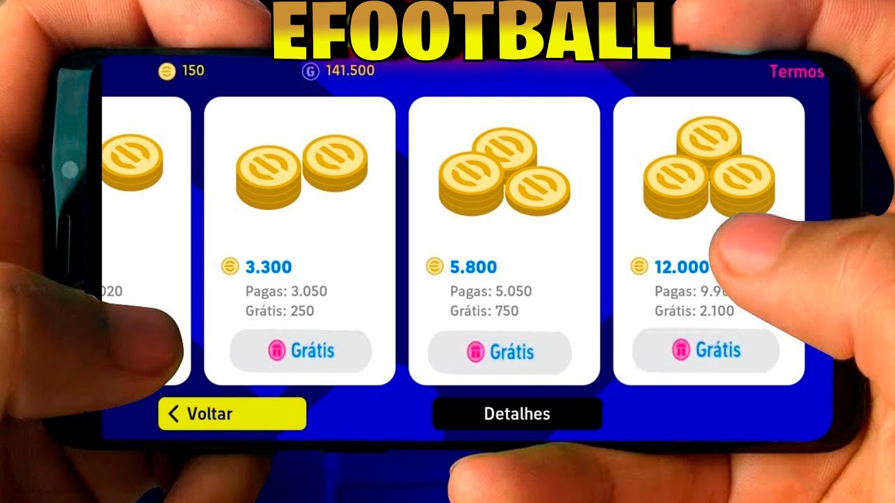 Como comprar Moedas para eFootball com Pix ou Cartão de Crédito