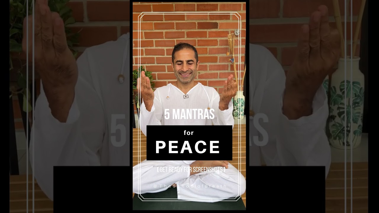 5 Mantras for Peace ☮️ #mantra #mantras #mindfulness