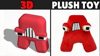 Alphabet Reverse Plush Toys Vs 3D All Letter..