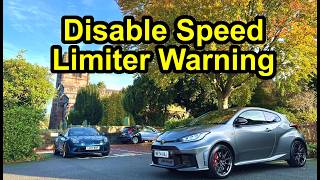 How to Disable Speed Limiter Warning New 2024 Gen2 GR-Four Yaris
