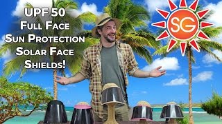 UPF 50 Rating Solar Face Shield for Full Face Protection Outdoors
