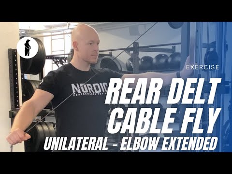 Unilateral Rear Delt Cable Fly (Elbow Extended)