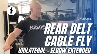Information Unilateral Rear Delt Cable Fly (Elbow Extended) Update