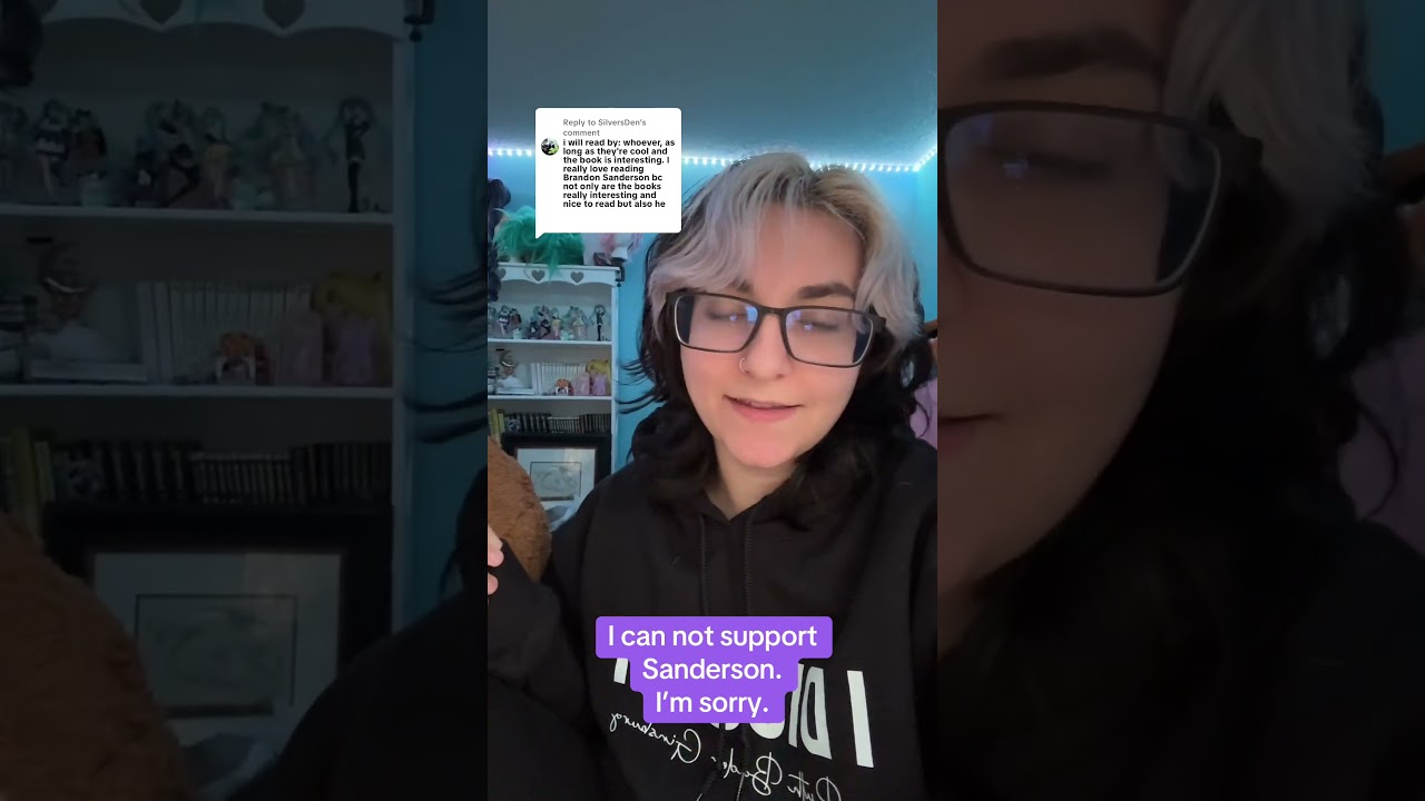 Я не буду поддерживать Брэндона Сандерсона. Извините.