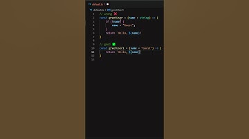 TypeScript: default function parameters 🚀💪