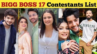 Bigg Boss 17 Confirmed Contestant List 2023