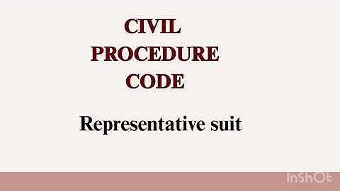 Representative suit / CPC / Order 1 Rule 8 / Introduction / Notes /#law 