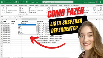 LISTA SUSPENSA DEPENDENTE (Validação de dados) | SEM VBA