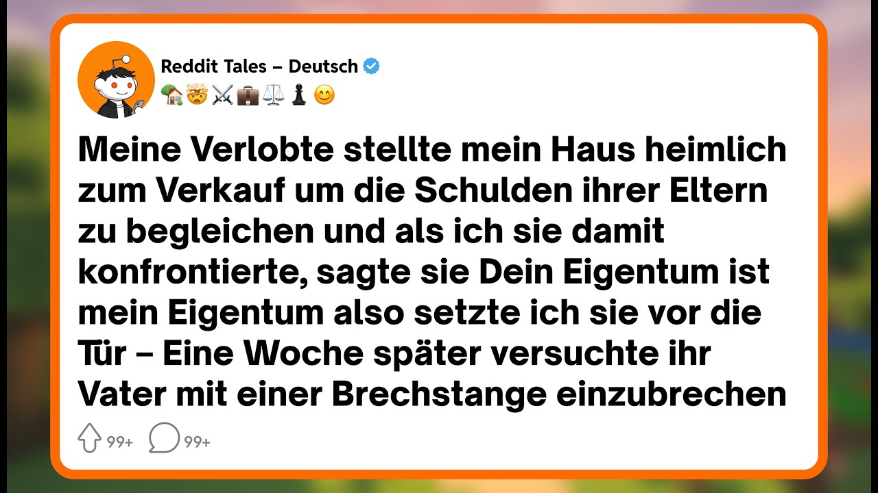 Ich dachte, ich hätte den Gipfel des Verrats schon erlebt, als ich entdeckte, dass meine Verlobte mein Haus heimlich verkaufte, um die Schulden ihrer Eltern zu bezahlen. Als ich sie zur Rede...