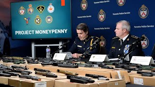 Toronto police arrest dozens, seize guns after cross-border probe