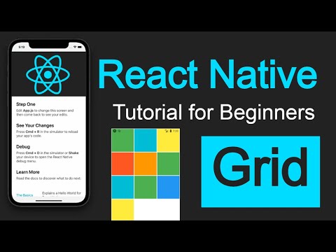 React Native tutorial #16 How to make Grid