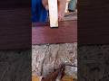 Use a trimmer to create perfect notches #woodworking #diy #tips #tools