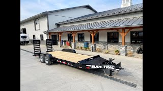 2023 Sure-Trac 7x20' Pro Series I-Beam Equipment Trailer 17600# GVW