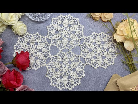 モチーフ繋ぎ・ドイリーの編み方｜How to crochet doily | レース編み