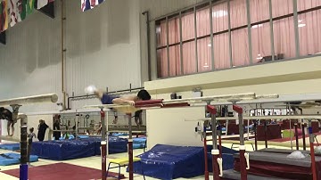 Parallel Bars - straddle front to small pads