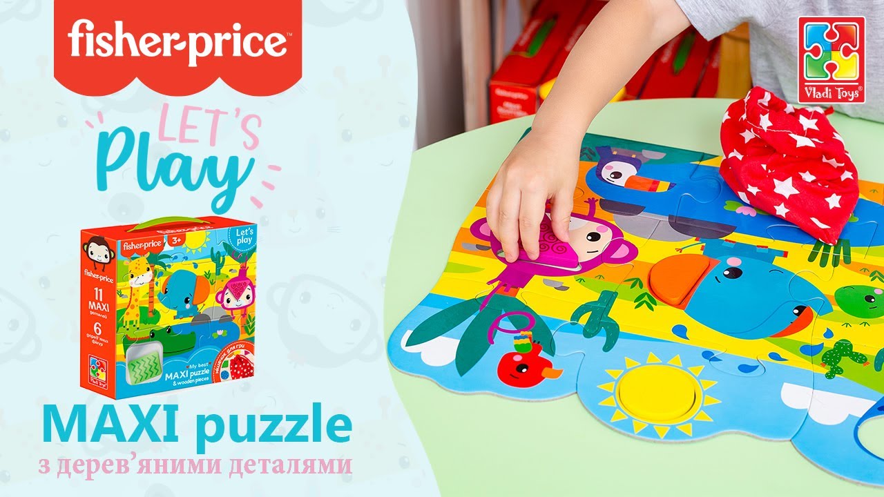 Купити Пазли «Fisher-Price. Maxi puzzle & Wooden pieces» VT1100-01