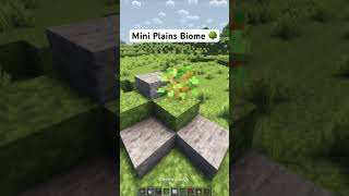 Minecraft: Mini Plains Biome 🌳/ Биом мини-равнин 🪵 #minecraft #shorts #minecraftbuilding