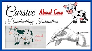 Cursive writing for beginner Lesson 25 ll Cursive words ll Cursive Hand writing ll 🐄 Write a to Z