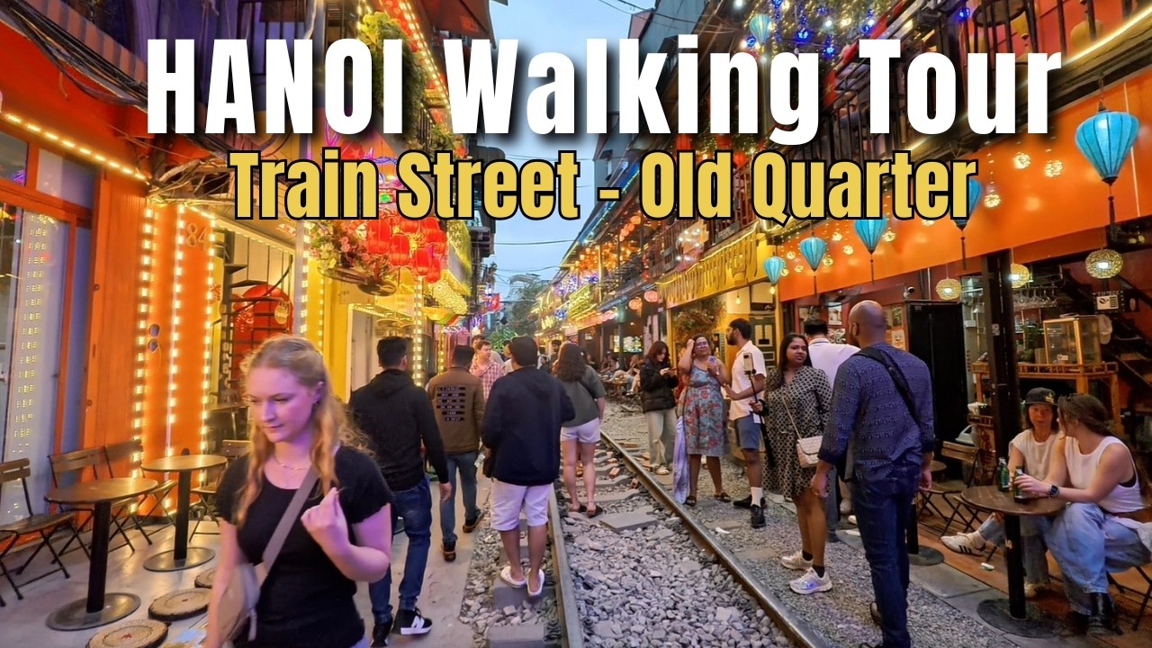 NSANE Hanoi Train Street 🇻🇳 | Food Street & Old Quarter Night Walk