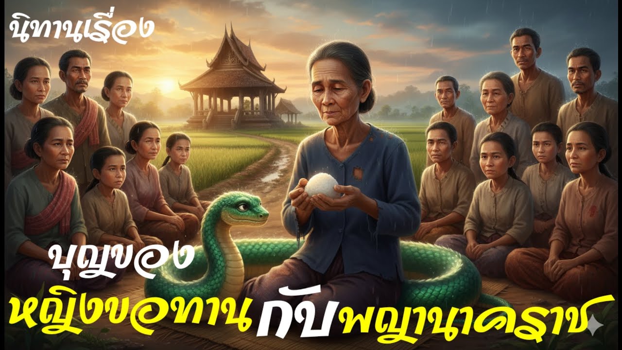 นิทาน🌞เรื่องบุญของหญิงขอทาน กับ พญานาคราช นิทานฟังก่อนนอน #นิทานก่อนนอน#นิทานพื้นบ้าน#นิทานสอนใจ