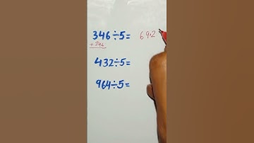Divide by 5 step by step#maths #division#mathtricks #ytshorts #trending#mathsviraltrick