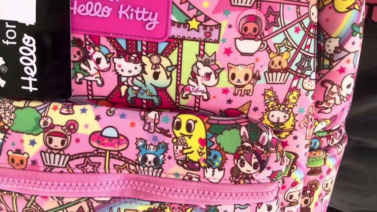 5’2 mod shots of Tokidoki Carnival Backpack & Crossbody Bag