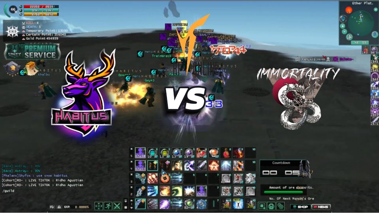 HABITUS vs IMMORTALITY / ZAPIRIA! | Guild vs Guild | RF UNITY 66