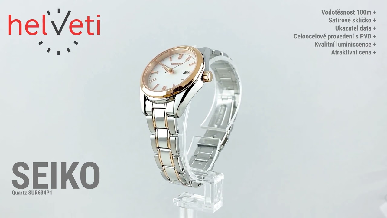 Seiko Quartz SUR634P1 - YouTube