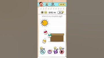 Brain Test Level 44 Answer | Where is my chocolate egg?