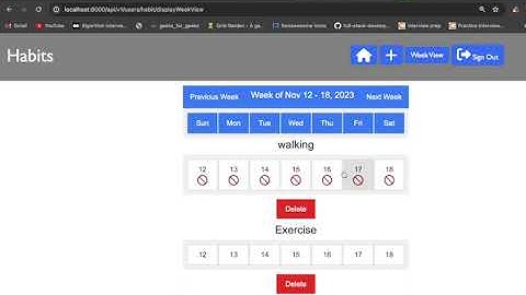 Habit Tracker Project|| Coding ninjas  || Habit Tracker nodejs ejs mongodb web application