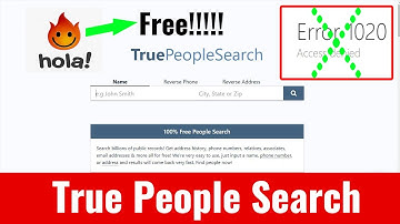 True People Search Access Denied  ll Truepeoplesearch by using Hola VPN ll Real Estate Skip Tracing