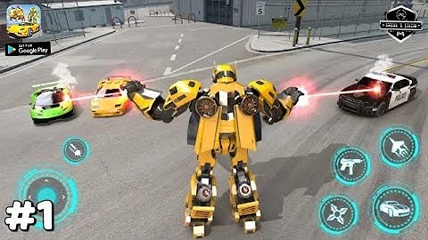 Robot War Robot Transform Mobile Gameplay Walkthrough part 1 ( Android ) Game