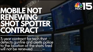 Mobile not renewing Shot Spotter contract - NBC 15 WPMI