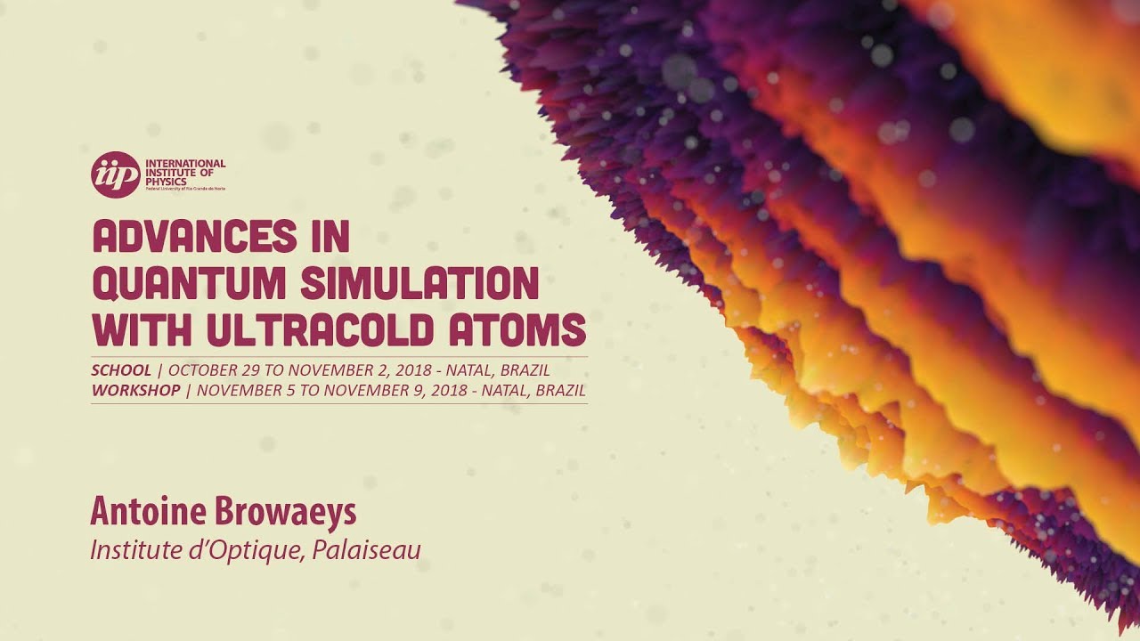 Many-body physics with arrays of individual Rydberg atoms I -Antoine ...