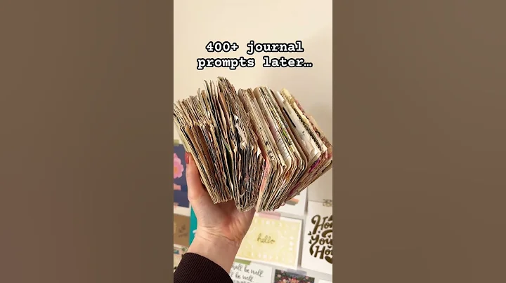 What 400+ junk journal prompts looks like 👀