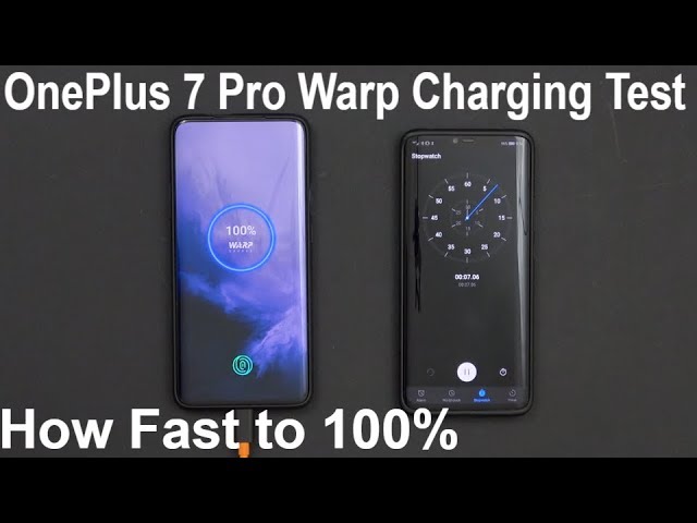 OnePlus 7 Pro Warp Charging Speed How From 1% All The Way to 100% - YouTube