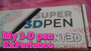 My first 3D pen experience😳
