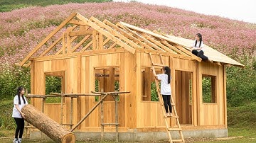 99 Days Alone in Nature – Building a Log Cabin and Creating a New Life