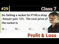 Find cost price |Profitandloss 29 |Maths |Class7 |क्रय मूल्य कैसे निकाले |MechMathsPintuKumarSaw
