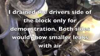 Diesel fuel in the cooling system. Bulletproof crack repair kit for the 6.0