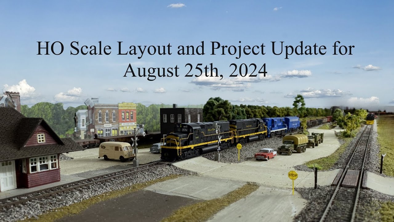 Project 2ho HO Scale Layout and Project Update for August 25, 2024 - YouTube