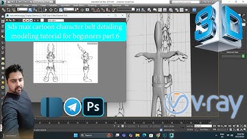 3ds max cartoon character belt detailing modeling tutorial for beginners part 6 #ritesh3dclimax