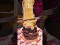 豪快にラクレットチーズをかけてたべる贅沢すぎるチーズバーガー! #japanesefood