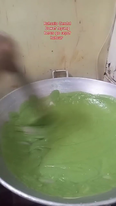Rahasia Cendol Dawet tepung beras ga cepat hancur #food #cook #cendoldawet #dawetayu #dawetgondrong