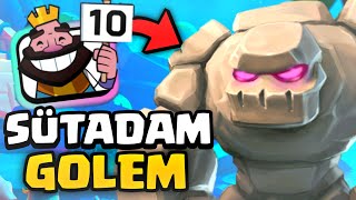Sütadam Gibi Golem Oynamak 🔥- Clash Royale