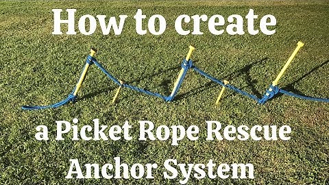 The Picket rope anchor system